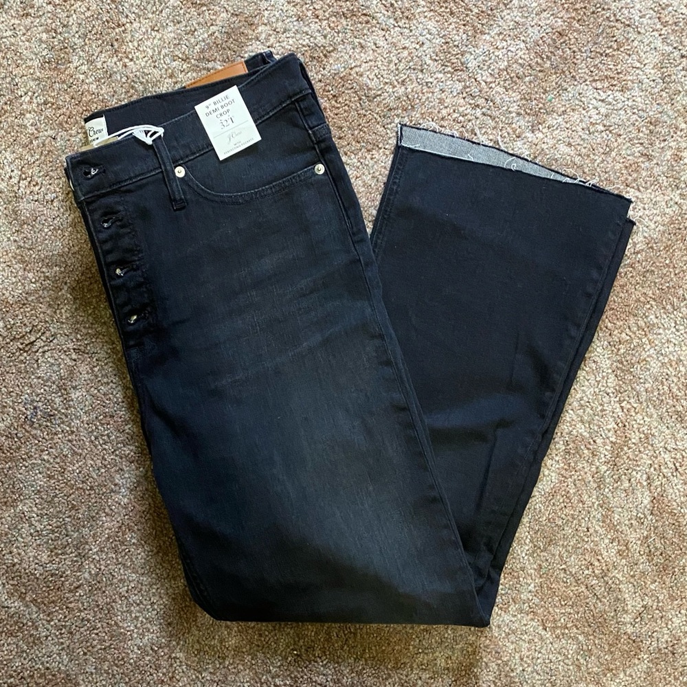 NWT J Crew Billie Demi Boot Crop Jeans